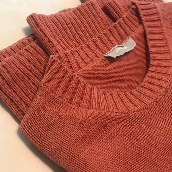 Everlane Knit Crewneck Sweater- Burnt Orange - Picture 1 of 9